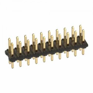M22-2521005, Проводные клеммы и зажимы 10+10 DIL VERTICAL GOLD PIN HEADER