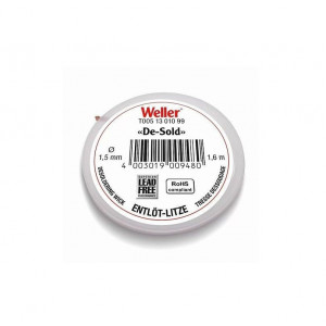 DESOLDERING WICK 1,5MM 1,6M, Оплетка для отпайки с флюсом, 1.5мм, длина 1.6м