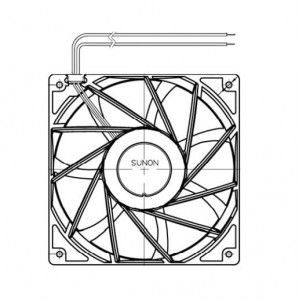 PFE0514B1-000U-A99, Вентиляторы постоянного тока DC Fan, High Airflow Series, 140x51mm, 48VDC, 250.3CFM, 22.56W, 63.4dBA, 5000RPM, 1.43inch H2O, 2Ball Bearing, MagLev Motor, Auto Restart
