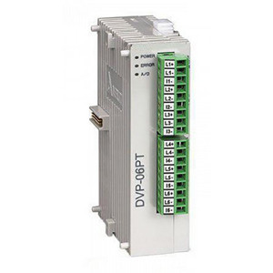 Модуль аналогового ввода DVP06PT-S, Route PT, 14bit (0.1?), 24V DC Power, SLIM