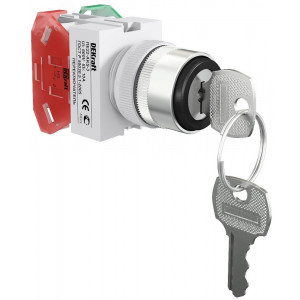 Переключатель на 3 пол. (прав. без фикс.) I-O-II с ключом 25143DEK