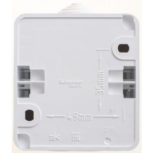 Выключатель 1-кл. ОП Этюд 10А IP44 10AX бел. SE BA10-041B