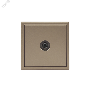 ARTGALLERY TV ТВ розетка оконечная 1DB, механизм, шампань GAL000591