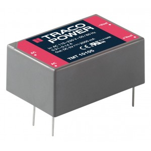TMT 15215, Преобразователь AC/DC сдвоенный выход 15В/-15В 0.5A/0.5A 15Вт медицинского применения 5-выводов