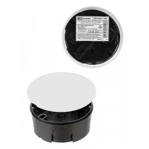 Монтажная коробка У195 СП D75х30 мм, крышка, IP20, инд. штрихкод SQ1402-1195