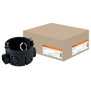 Установочная коробка СП D68х40мм, саморезы, стыковочные узлы, IP20, SQ1402-0010