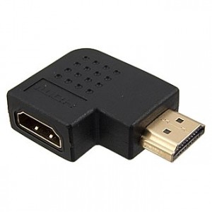 HDMI F/M R, Переходник HDMI гн - HDMI шт угловой