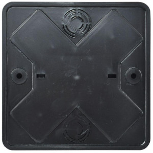 Коробка расп. КМ о/п 100х100х29мм черная UKO10-100-100-029-K02-E