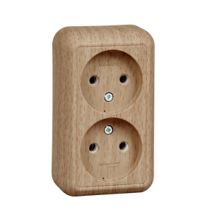 ПРИМА О/У РОЗЕТКА 2-я без зазем. без штор.ИЗОЛ.ПЛ.16А 250В, БУК, RA16-213I-8I