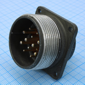 2РТТ32Б12Ш16В, Соединитель цилиндрический низкочастотный пылебрызгозащищенный