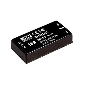 SKA-15A-05, Преобразователи постоянного тока в постоянный с изоляцией 15W 5V 9-18VDC Single Output DC-DC