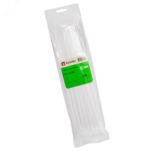 Стяжка нейлоновая КСС 4х300 (бел) (100шт) 49399