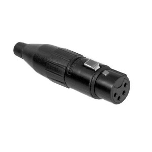 AC4FB, Разъемы XLR 4 pole female Blk Jaws cable clamp