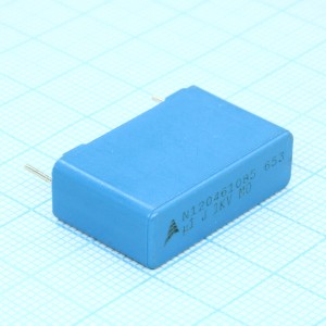B32653A0104J000, Конденсатор металлоплёночный полипропиленовый 0.1мкФ 1000В ±5% ( 26.5х8.5х16.5мм) радиальный высокотемпературный 22.5мм 110°С автомобильного применения россыпь