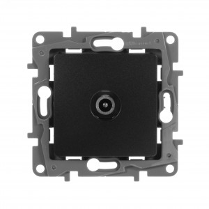 Розетка телевизионная оконечная TV СП Etika 5дБ 5-862МГц механизм антрацит Leg 672665