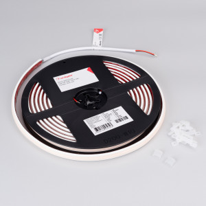 Лента герметичная COB-PW-X480-10mm 24V Day4000 (10 W/m, IP66, 5m) 045863, Светодиодная лента COB-PW, герметичная IP66 (PW - матовая силиконовая трубка). Светодиоды CSP 480 шт/м (2400 шт на 5м), белая плата, скотч 3M. Цвет ДНЕВНОЙ 4000K, цветопередача CRI>90 , угол 140°. Питание 24В, мощность 10 Вт/м (50 Вт на 5 м). Размеры 5000