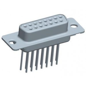 DAP15S465TLF, Стандартные соединители D-Sub  15P FEMALE MACHINED SHELL SIZE A