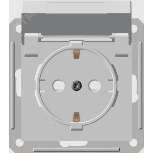 Розетка 1-м СП W59 Aqua 16А IP44 с заземл. защ. шторки в сборе бел. SE RS16-152B-18