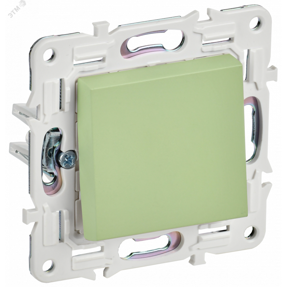 Изображение товара Выключатель одноклавишный 10А SKANDY SK-V01G мятный IEK для дома и офиса