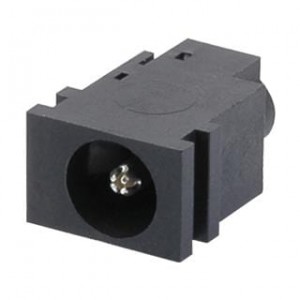 PJ-042, Соединители питания для постоянного тока power jack, 1.65 x 5.15 mm, horizontal, through hole, 1 switch