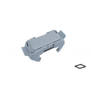 Защитная крышка H16B-PC-2LP, Защитная крышка, типоразмер 16B, с уплотнителем, с двумя пластиковыми защелками, материал корпуса: пластик