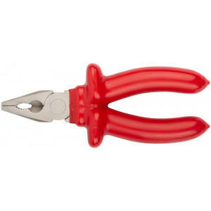 Плоскогубцы комбинированные ""Энергия"",1000 В, никелир.покрытие, 2-хслойные изолированные ручки 160 мм 50763