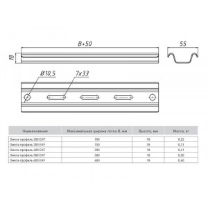 Профиль Омега осн.200 1.5мм OMP200