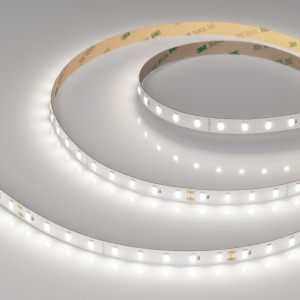 Лента ULTRA-C72-10mm 24V Day5000 (7.2 W/m, IP20, 5630, 5m) 040209, Светодиодная лента ULTRA-C72, открытая IP20. Светодиоды 5630, 72 шт/м (360 шт на 5 м), белая плата, ширина 10 мм, скотч 3M. Цвет ДНЕВНОЙ 5000 K, цветопередача CRI>80, угол 120°. Питание 24 В, мощность 7.2 Вт/м (36 Вт на 5 м). Размеры 5000x10x1.4 мм. Мин.