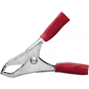 Зажим "крокодил" 10А 80 857 OAC-10A-50-R25 красн. 80857