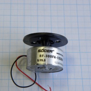 Двиг.RF-300FA-12350 3.3V+держ. д. CD/DVD, двигатель для DVD; 3-5.9VDC; 22-93mA; 2830-3500rpm; 2.51/mN-m 26/g-cm