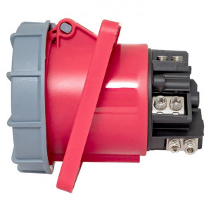 Розетка стационарная внутренняя угловая 4452 3Р+РЕ+N 125А 380В IP67 PROxima ps-4452-125-380