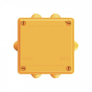 Коробка ответвительная FS 100х100х50мм 6р 450В 6А 4кв.мм с каб. вводами и клеммн. IP56 пластик. FSB11604