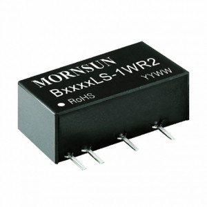 B0560LS-1WR2, Преобразователь DC/DC 1 Вт, вход 5 VDC, выход 60 VDC, 0,017 A, SIP7 на плату