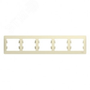 Рамка 5-м Glossa горизонт. беж. SE GSL000205
