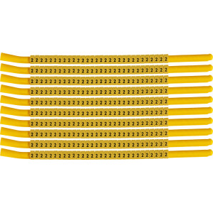 brd333302, SCNG-18-2 клипсы жёлтые, 300шт/упак, для провода 4,6-5,9мм диаметра, легенда 2