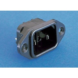 PX0690/63, Модули подачи электропитания переменного тока FLANGE MOUNT INLET 6.3MM TAB