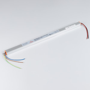 Блок питания ARV-24072-LONG-D (24V, 3A, 72W) 024096(1), Источник напряжения с гальванической развязкой для светодиодных изделий. Входное напряжение 200-240 VAC. Выходные параметры: 24 В, 3 А, 72 Вт. Встроенный PFC >0,5. Негерметичный алюминиевый корпус IP 20. Габаритные размеры длина 435 мм, ширина 18 мм, высо