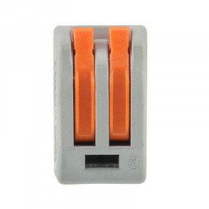 Клемма строительно-монтажная СМК 222-412 2-проводная 0.08-2.5/4кв.мм серая 07-5252-4