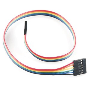 PRT-10376, Принадлежности SparkFun Jumper Wire - 0.1\", 6-pin, 12\"""