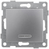 Выключатель 1-кл. СП Bravo 10А 250В с индикацией механизм серебр. С10В18-004