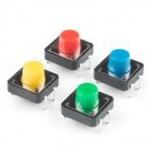 PRT-14460, Принадлежности SparkFun Multicolor Buttons- 4 pack