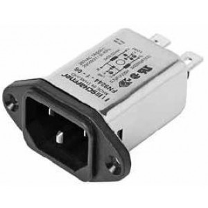 FN9244E-10-06, Модули подачи электропитания переменного тока 10A IEC INLET FILTER PERFORM W/CHOKE