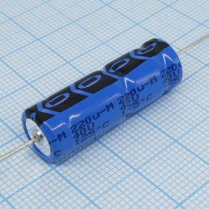 MAL212017221E3, Электролитический конденсатор с аксиальными выводами 40В 220мкФ 10*30 125°C