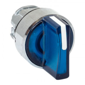 Исполнительный механизм переключателя ХB4 синий на 3 положения с фиксацией, с подсветкой с короткой ручкой IP65 EKF XB4BD3FL-B-65