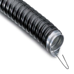 Металлорукав в ПВХ изоляции МРПИнг-50, с зондом, черный 28-0150-20