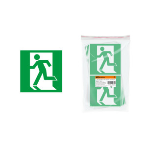 Знак "Выход здесь" (левосторонний) 150х150мм SQ0817-0042