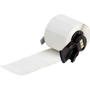 brd18479, PTS-1.90-1000-321 термоусадочный маркер, белый полиолефин B-321, 48.26х25.4 мм, d9.53-13.72 мм, 250 шт. в упаковке