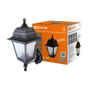 Светильник садово-парковый НБУ 04-60-001 четырехгр., настенный, пластик, расс.пластик, серебро SQ0330-0794