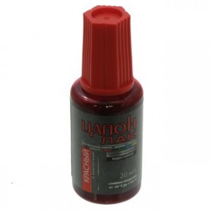 ЦАПОН ЛАК КРАСНЫЙ (КИСТ) 20МЛ, Лак