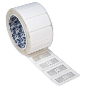 brd309081, Этикетки UHF RFID L-2588-26B, материал В-7425, белый полипропилен, размер 53х26мм, 500 шт. в рулоне. (RFID этикетки)